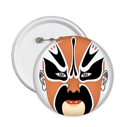 Masque de l'Opéra de Pékin sur badge pour personnaliser vos vestes et sacs au quotidien