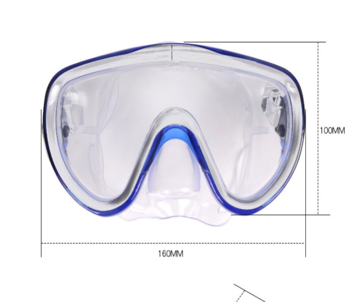 Sprzęt do Snorkelingu, Maski do nurkowania Zestaw Maska Silikonowa sucha górna rurka Snorkel Combo Obiektyw ze szkła hartowanego Nurkowanie z rurką Maska do Nurkowania