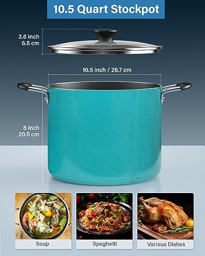 Cook N Home 02697 Nonstick Stockpot With Lid 10.5-Qt thumb #1