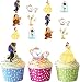 Produktbild Ak Giftshop essbare Törtchen-Dekorationen, vorgeschnitten, Motiv: Die Schöne und das Biest, für Cupcakes und Torten, 36 Stück