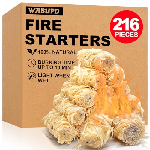 Image of 216 PCS Fire Starter, Fire Starter for Campfire, Light Compact Gear
