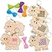Baker Ross AT468 Schaf Kreuzstich Schlüsselanhänger Bastelset - 5er Pack, Holz Basteln für Kinder, Nähen und Kreuzstich für Kinder