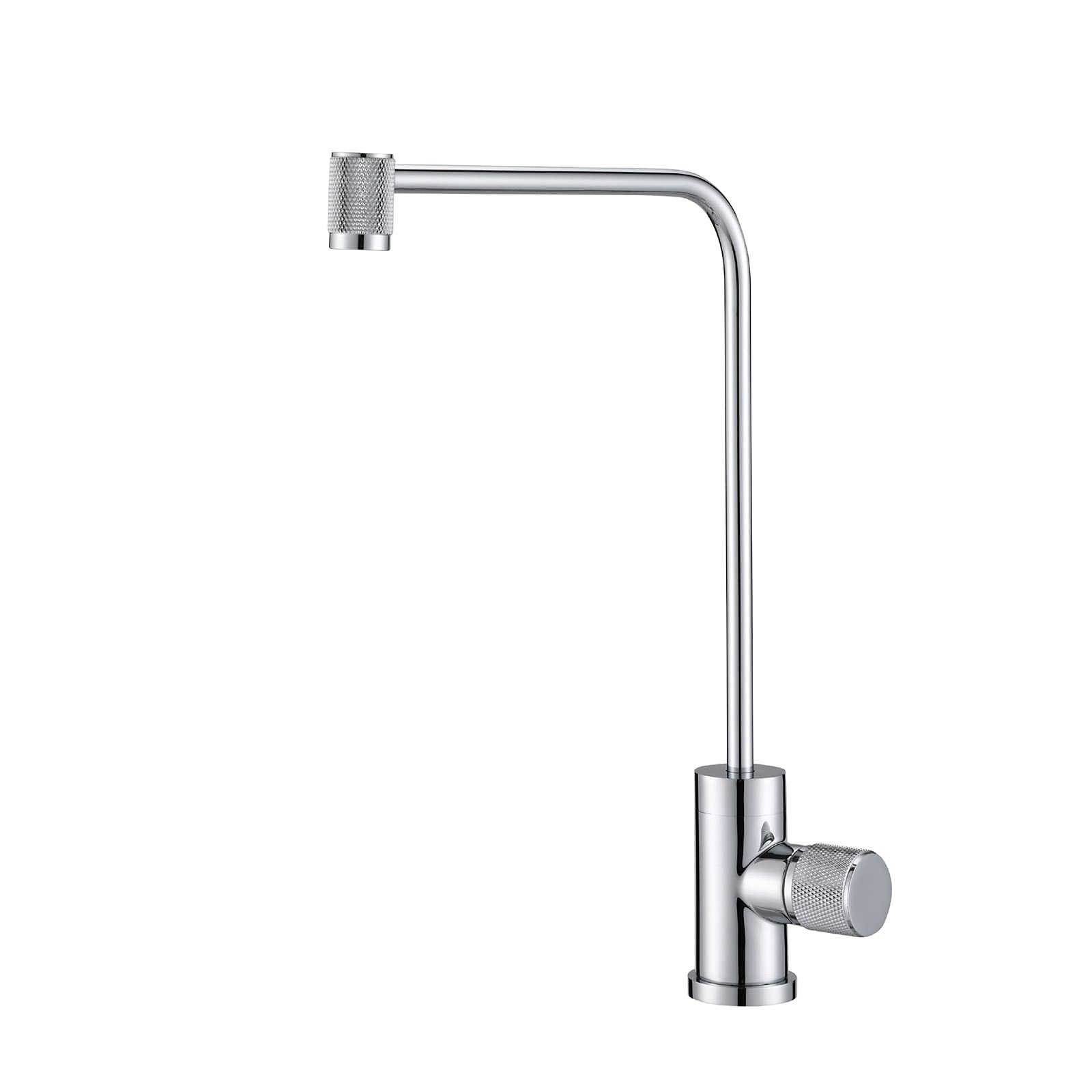 WIQUYBML KKXXYQFC Water Purifier Faucet, Brass Household Kitchen, Pure Straight Drinking Tap, 360°Rotation 2 Points Single Cold Sink,A(E)