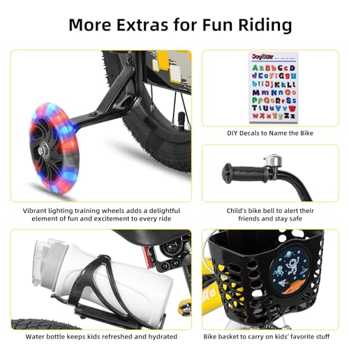 Image of JOYSTAR Pluto 12-20 inch Kids Bike with Light Up Training Wheels