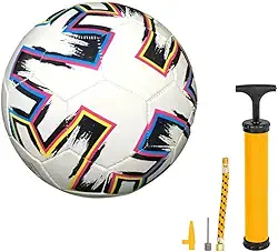 Kit Bola de Futebol Campo Tamanho 5 + Bomba de Ar Resistente