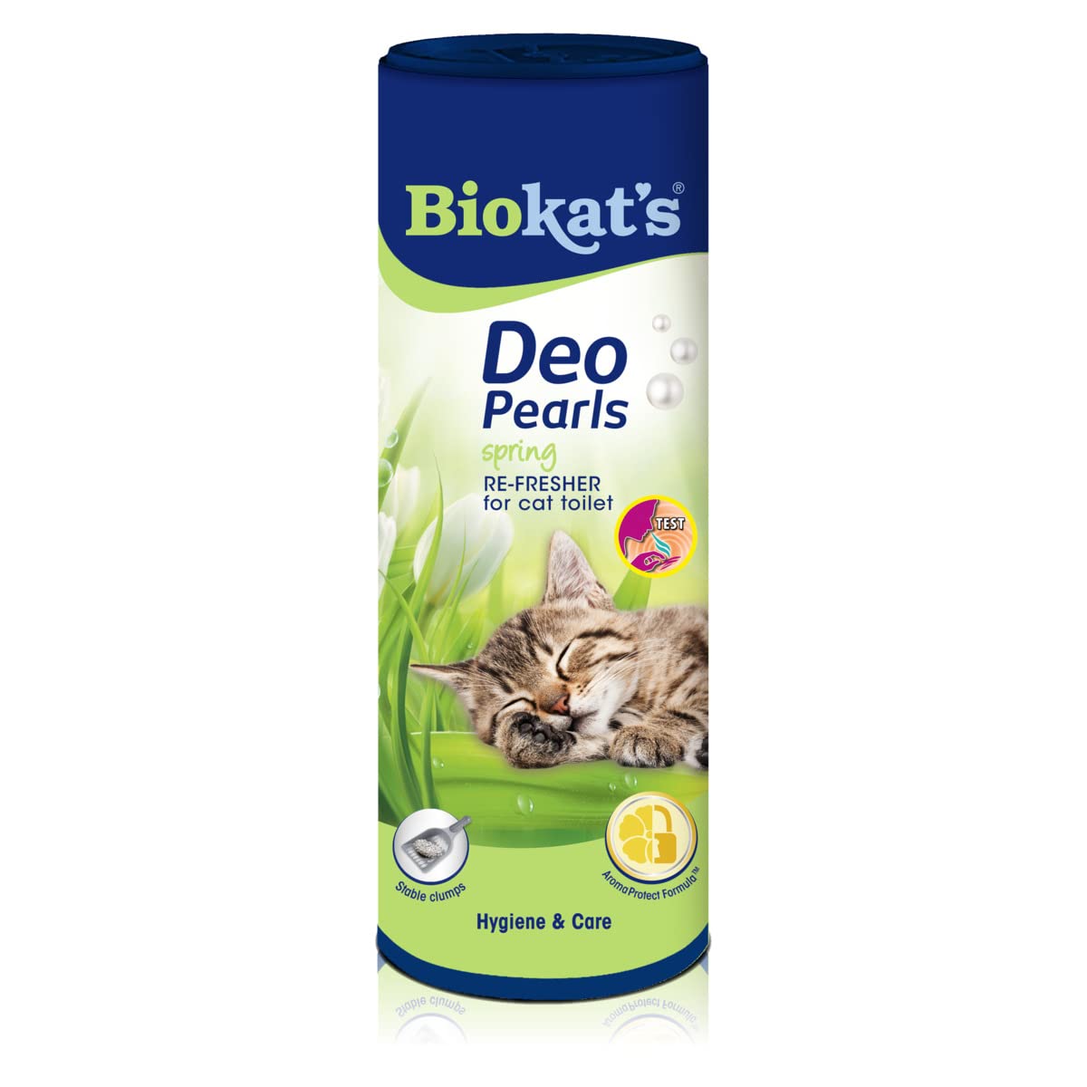 Biokat's Deo Pearls Spring - Streuzusatz mit Duft für Frische und feste Klumpen in der Katzentoilette - 1 Dose (1 x 700 g)