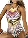 Blooming Jelly Women's Tropical Tribal Print One Piece Swimsuit Bathing Suit (2XL)