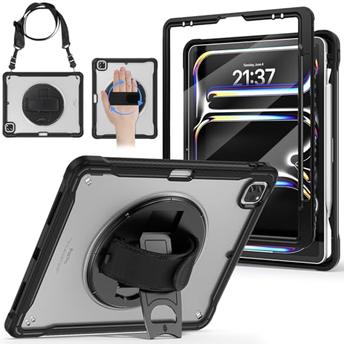 Coque antichoc iPad Pro 12.9 pour éviter les casses d'écran avec dragonne de maintien