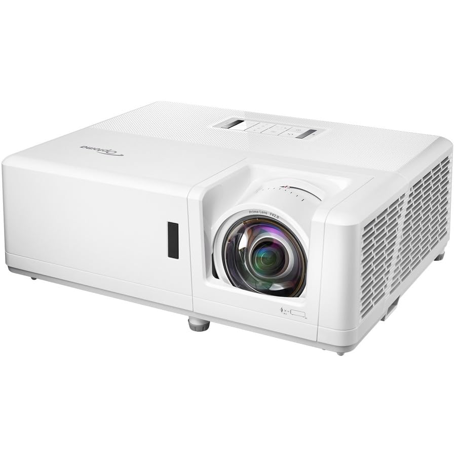 Optoma ZH406STx Short Throw Full HD Laser Projector | DuraCore Technology | High Bright 4,200 Lumens | 4K HDR | Network Compatible