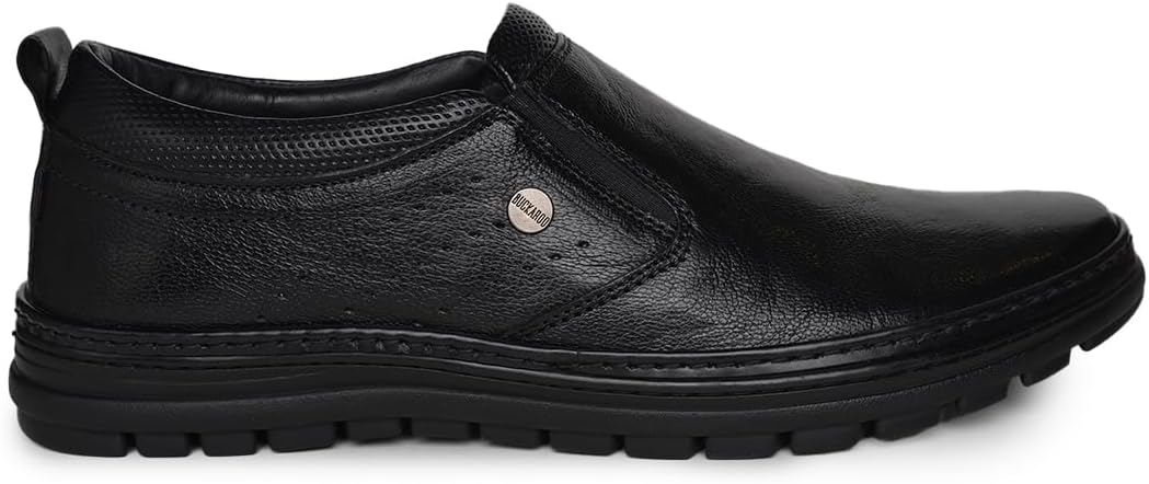 FRERA crumbald Leather Black Casual Shoes for Mens