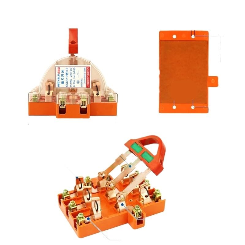 Interruptor de cuchilla Interruptor de inversión Interruptor de cuchilla Todo material de cobre Pantalla de luz LED 2P 3P 32A 63A 100A 220V 380V(3P-63A With LED)