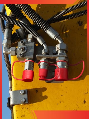 Image of Pushglossy 4 Sets 1 /2 Inches Coupler Dust Cap and Plug Rubber Covers Heavy Duty Dust Caps for Couplings
