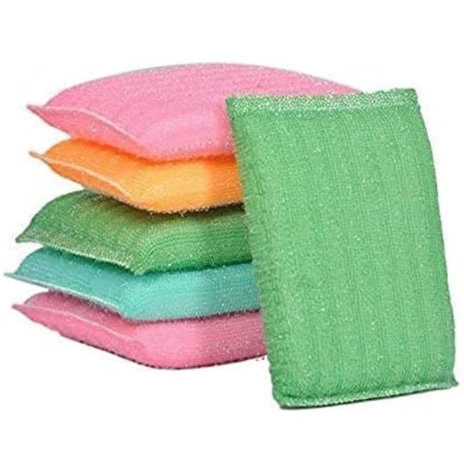 Kitchwish Foam Pad Sponge Scourer for Dish, Utensils, Hard Surface Tools, Heavy Duty 20 MM Scrub Sponge (Medium, Pack of 6)-picture-28