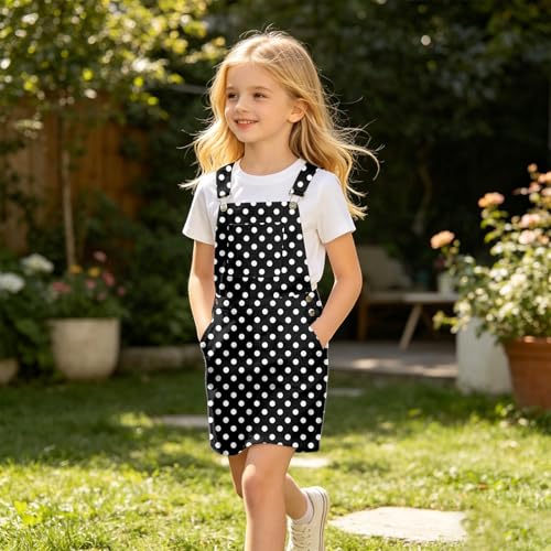 Vestido peto sin mangas estampado y ajustable con un gran bolsillo frontal 3