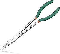 Vista 12 de Alicates de agarre de manguera de largo alcance de 11 pulgadas con mordazas dentadas para espacios difíciles de alcanzar