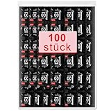 Kondome 100 Stück Packung - Condoms für männer - Natürliches Empfinden - Extra dünne Kondome für intensives Empfinden beim gemeinsamen Liebesspiel- 53 mm breite - Condoms for Men