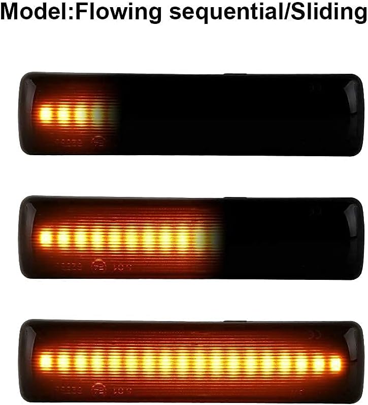 Gempro 2Pcs LED Front Fender Side Marker Light Turn Signal Lamp Assembly Replacement for Range Rover Sport LR3 LR4 Discovery 3/Discovery 4 LR2 Freelander 2