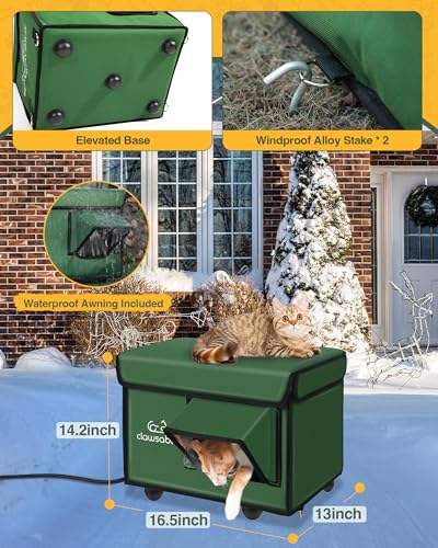 Stohot Premium Heated Cat House For Outside Cats thumb #5