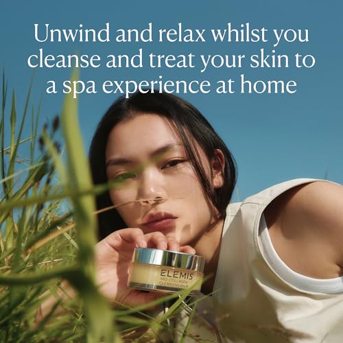 Best Facial Cleansers for Large Pores After 50 2 ELEMIS Pro-Collagen Cleansing Balm - 3-in-1 Daily Face Cleanser - Removes Waterproof Makeup - Lavender and Chamomile Oil Blend - 100g