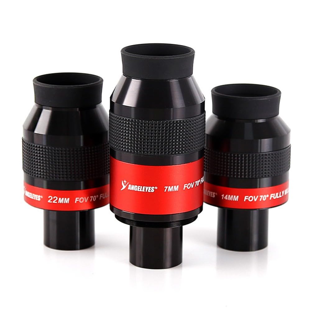 70 para ocular de campo plano de 1.25 pulgadas de gran angular FMC multicapa, para binoculares de telescopio astronómico