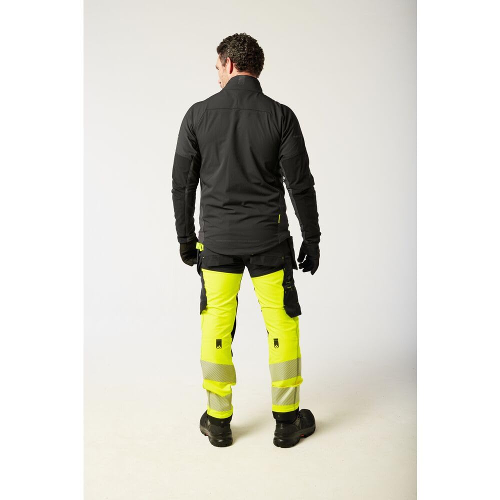 Portwest EV475 - Chaqueta de trabajo ajustada para hombre, tela elástica, cremallera inversa con estampado reflectante
