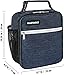 MAZFORCE Original Lunch Bag Insulated Lunch Box - Food Safe Durable Lunchbox for Men - BPA Free Small Reusable Lunch Bags for Adults, Teens, Boys, Women (Dark Blue)
