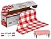 Neatiffy 54 Inch x 108 Feet Thick Plastic Table Cloth Roll Party/Banquet, Durable Table Cover (Reusable/Disposable) Tablecloths for Rectangle/Round/Square Tables, 12 Picnic Pack (Red Checkered)