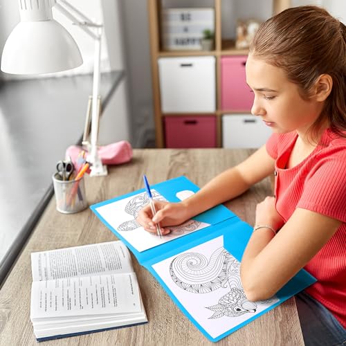 Timart Folders with Pockets-6 Pack, 2 Pocket Folders Fit Letter Size Paper, Colored File Folders for Documents, Paper File Folder for School Office Home Bussiness