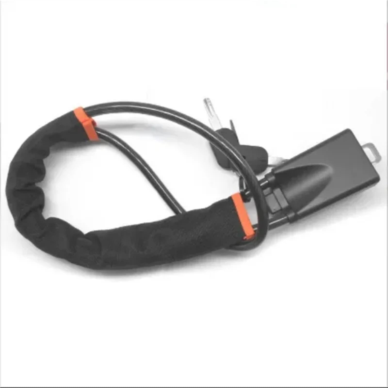Cvndts Black Steering Wheel Lock Vehicle Anti-Theft Lock For Steering Wheel And Seat Belt 2 Keys Easy Installation Car Suv Security Device Seat Belt Lock(Black)