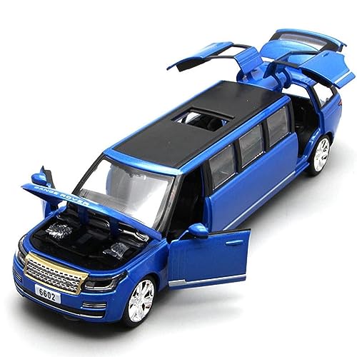 Image of DEUSON ECOM Die Cast Metal Car Long Rang Car Rover 1:32 Scale Diecast Toy Car Vehicle For Kids Sound Light Pull Back,Blue