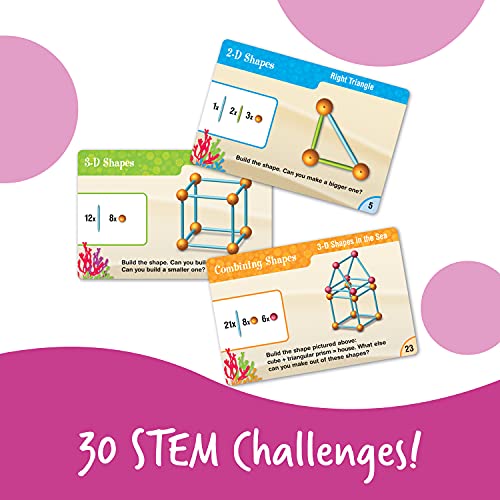 image for Learning Resources Dive into Shapes! A Sea and Build Geometry Set, 129
