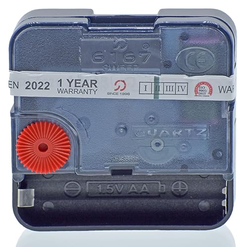 Image of Quartz Sweep & Silent Movement Clock Machine (Black, Plastic)