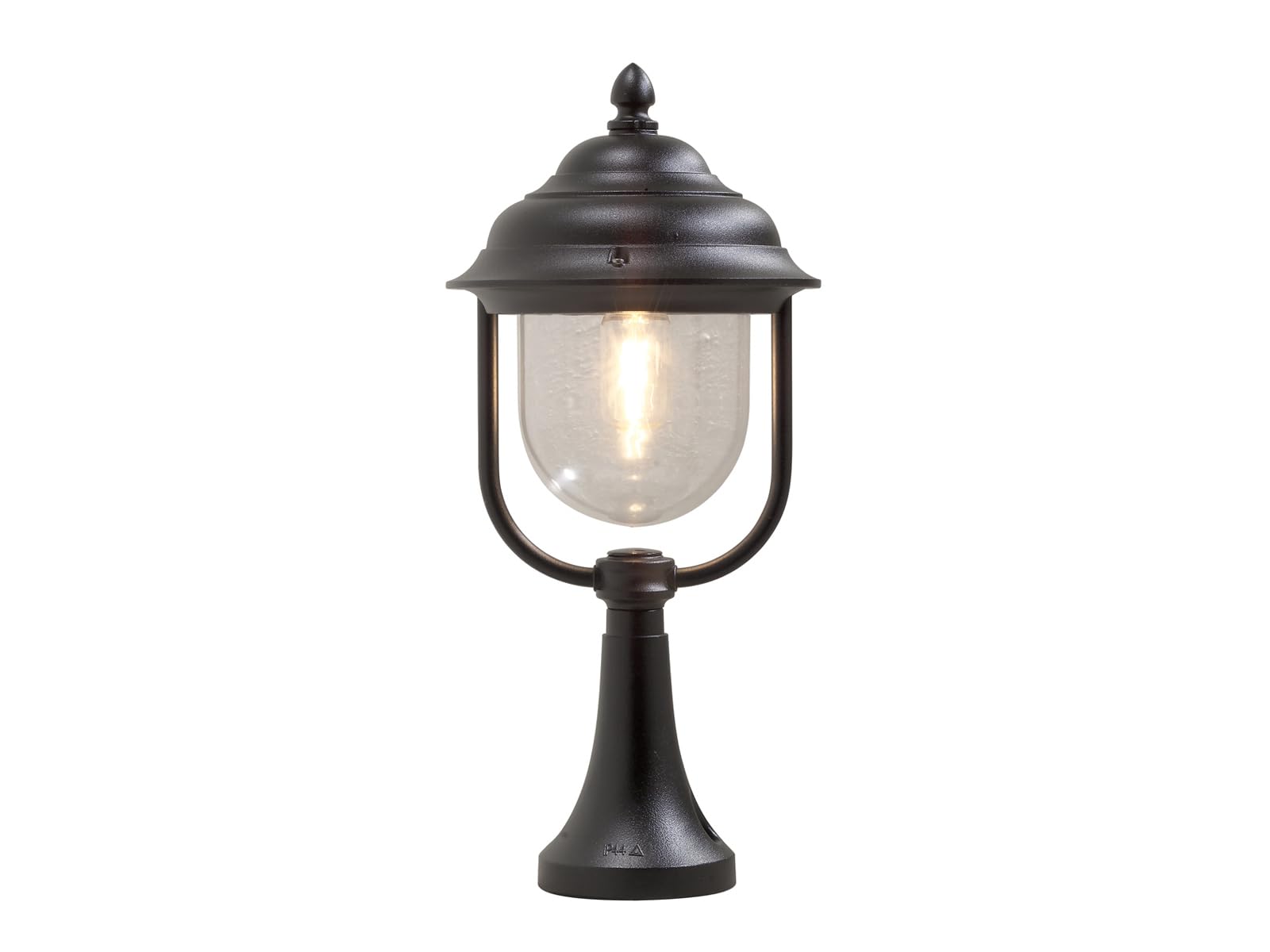 Konstsmide Parma Sockelleuchte B: 24 cm T: 24 cm H: 54 cm, 1 x 75 W, IP43 lackiertes Aluminium, schwarz 7224-750