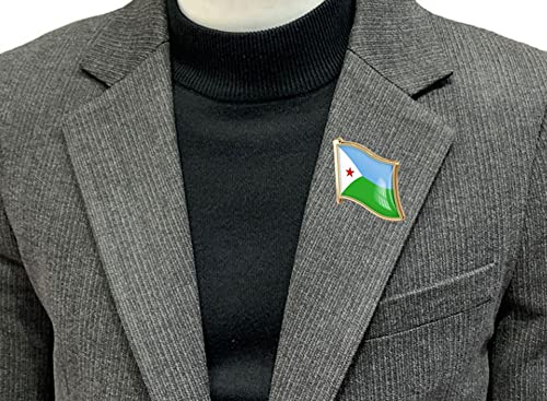 Image of vmcoatdu Country Flag Pin Badge International Travel Brooch Metal Alloy Souvenir Pin for Hat Clothes Backpack