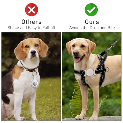 Image of Tobfit Case for Dog Cat Collar, Waterproof Apple Air Tag Protective Holder GPS Tracking Finder for Pet, Silicone Case for Dog Collar Cat Loop Holder Pet Accessories,1 Pack