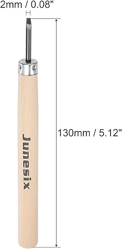 Miniatura 2 de uxcell Cincel para herramientas de cuchillo de tallado de madera, 0.079in, 50 #, acero al carbono, pequeño y redondo, para manualidades, escultura,