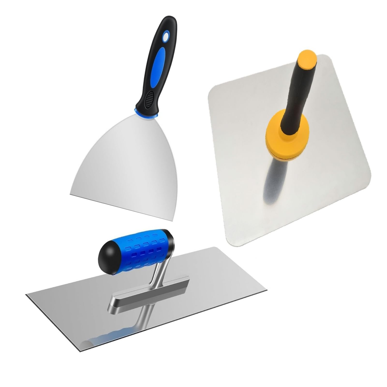 Shinlhua Essential Plastering Tools Set Includes Aluminum Trowel & Sturdy Stainless Steel Construction For Smooth Plastering Permanent Trowel Set