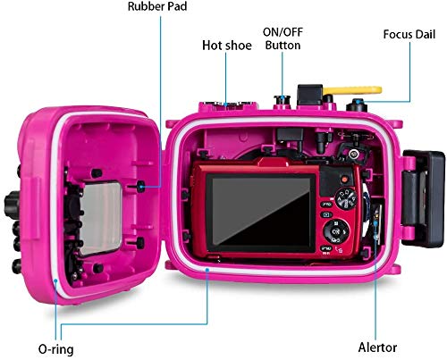 オリンパス TG-4用 (ピンク) 60m 水中カメラ ハウジング Amazon | Sea Frogs 195フィート/60m 水中カメラ 防水ダイビング