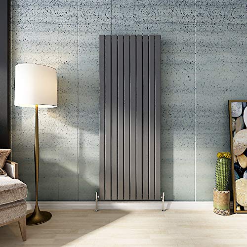 Vertical Flat Panel Radiators Central Heating Anthracite Single Designer 1800x680mm