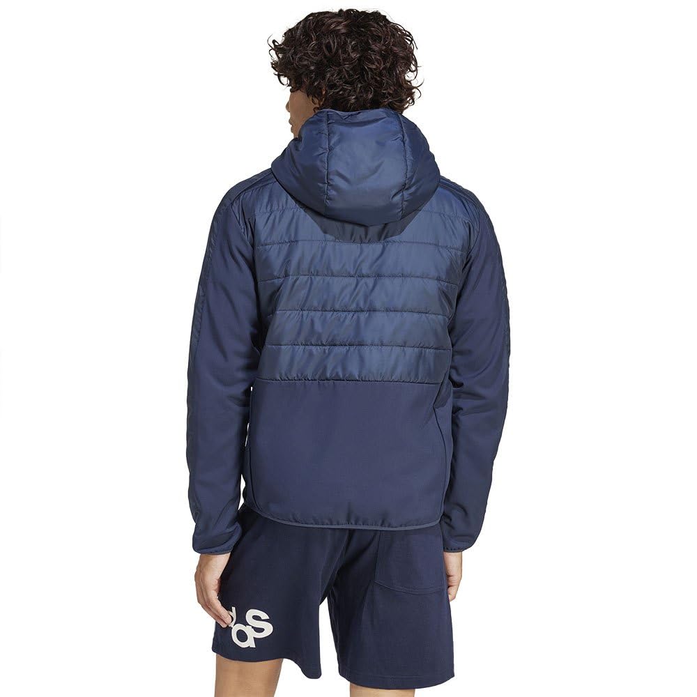 Adidas Essentials 3-Stripes Insulated Hooded Hybrid Jacket - Giacca Uomo