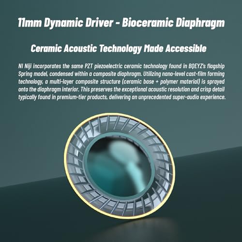 Aramox Przewodowe Słuchawki do Gier Ceramiczna Membrana Kompozytowa HiFi Przewodowe Słuchawki Douszne Przetwornik 11 Mm Typu C Odłączany Kabel Scena Dźwiękowa 360° dla Muzyków do Użytku Scenicznego