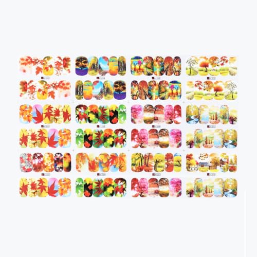 YIXANNX Nail Art Stickers Acrílico Calabaza Consejos Calcomanías Impresión Manicura Belleza Herramientas Decoraciones Geométricas Accesorios Regalos, mil doscientos doce, A1201