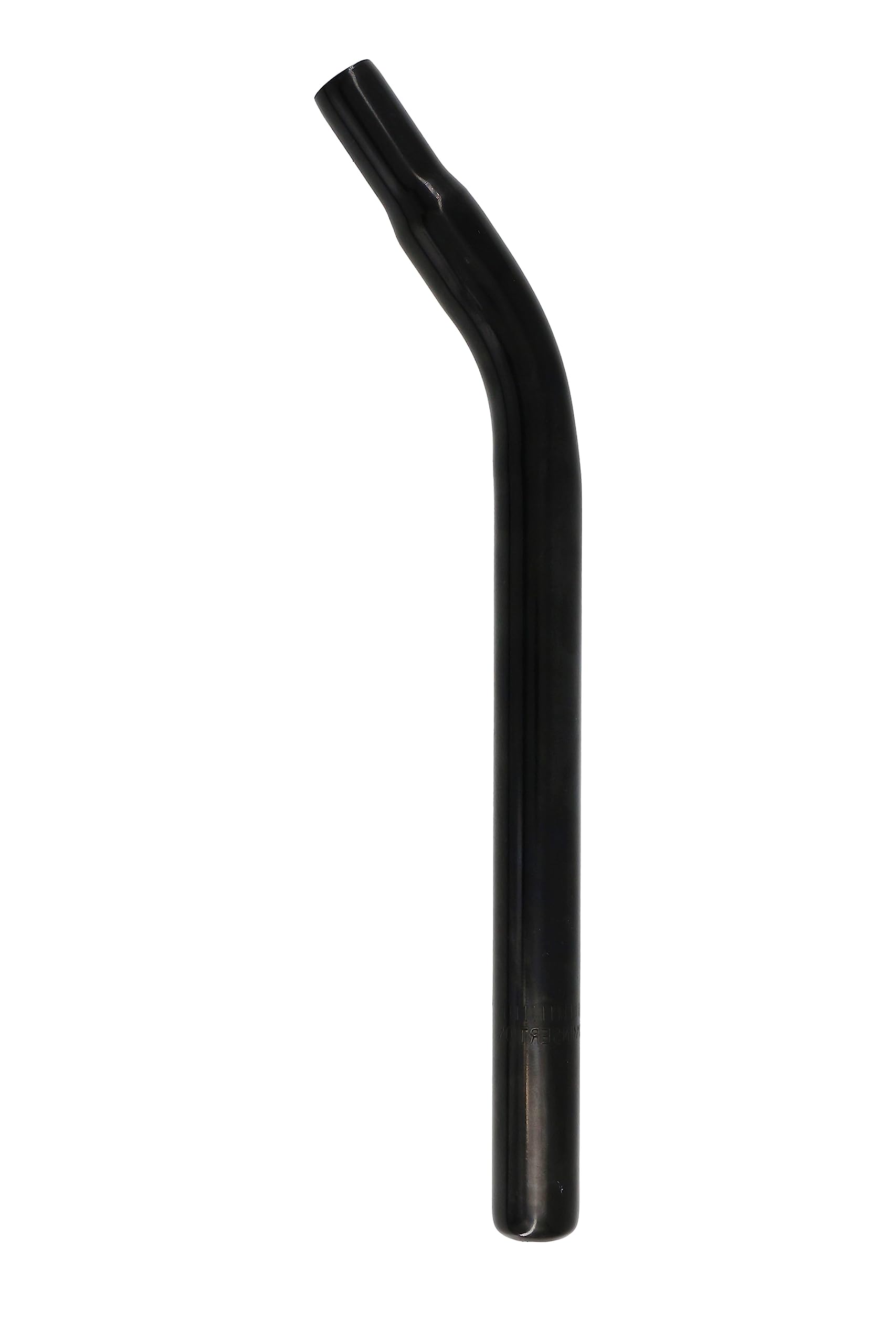 Bike Seat Post W/O Support, Steel Lay Back BMX Bicycle Seat Post Without Support, Multiple Sizes (Black) (25.4 x 350mm)
