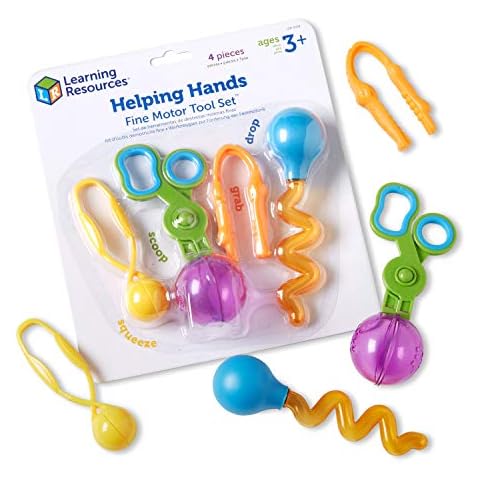 Learning Resources Helping Hands Fine Motor Tool Set Toy, Fine Motor and Sensory Toy, Fine Motor Games, Ages 3+ Cover