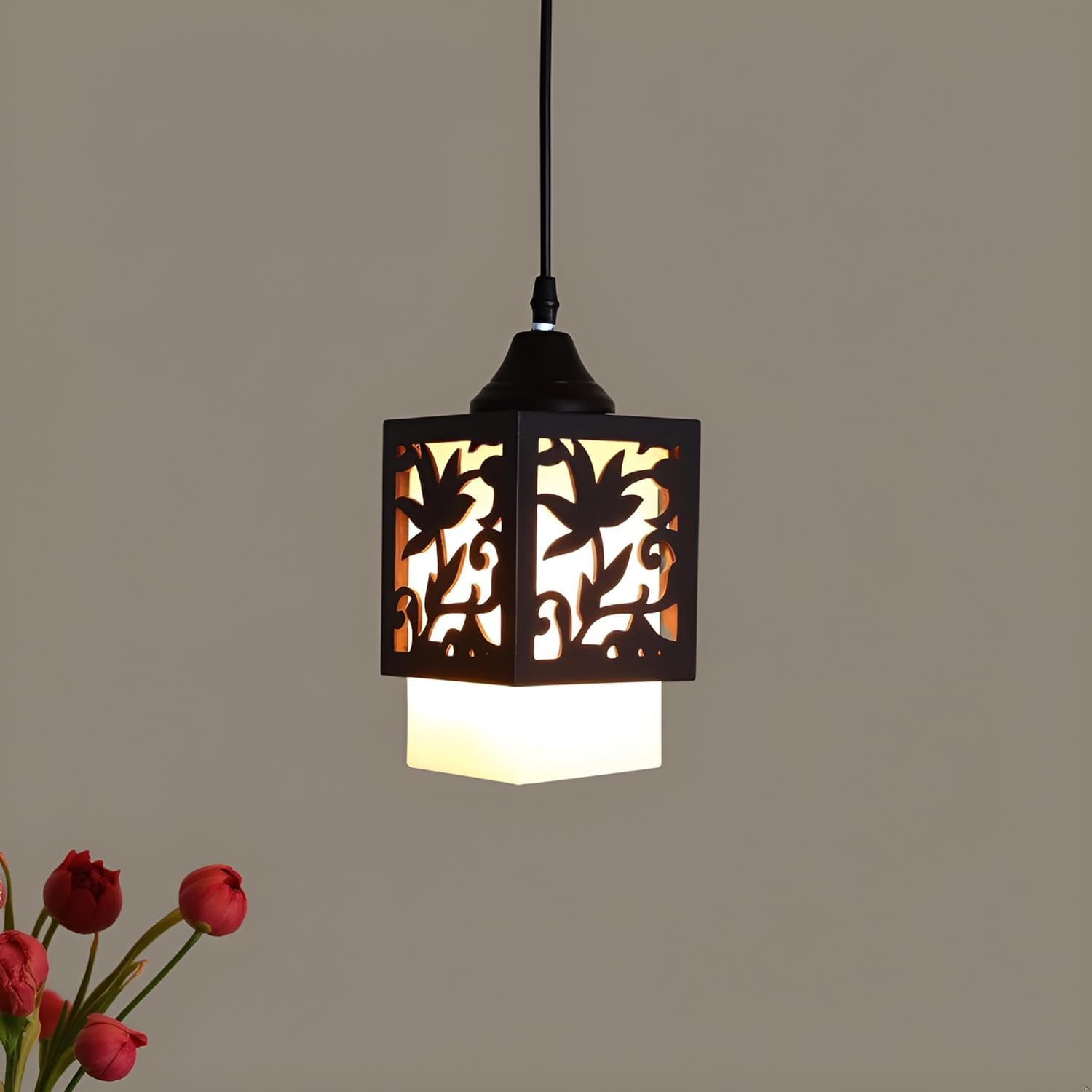 Avior Lotus Design Hanging Pendants Ceiling Lamp for Bedroom, Balcony, Office, Restaurant, Living Room, Etc-image-1