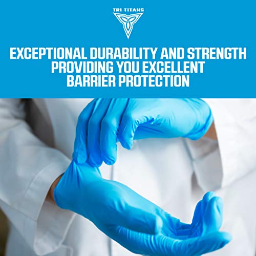 NVIMEDIC Nitrile Gloves - Disposable Exam Gloves - Latex & Powder Free - 4 Mil Thick - Extra Strong Multipurpose Cleaning Gloves - Bulk Case of 1,000 Gloves (Pack of 10 Boxes)- Size Medium