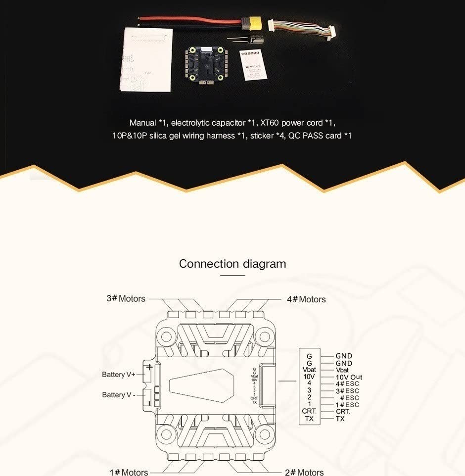 Included accessories for the ESC