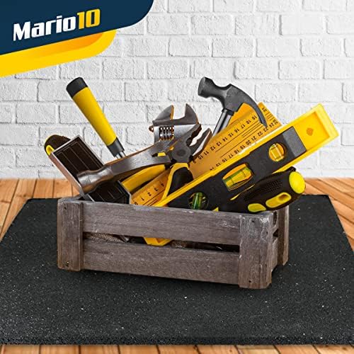 Mario10 Anti-Vibration Washing Machine mat, 60 x 60 x 1 cm. Made in EU. Easily Cut to Size, odorless Anti-Slip mat. The Environmentally Friendly Rubber mat.