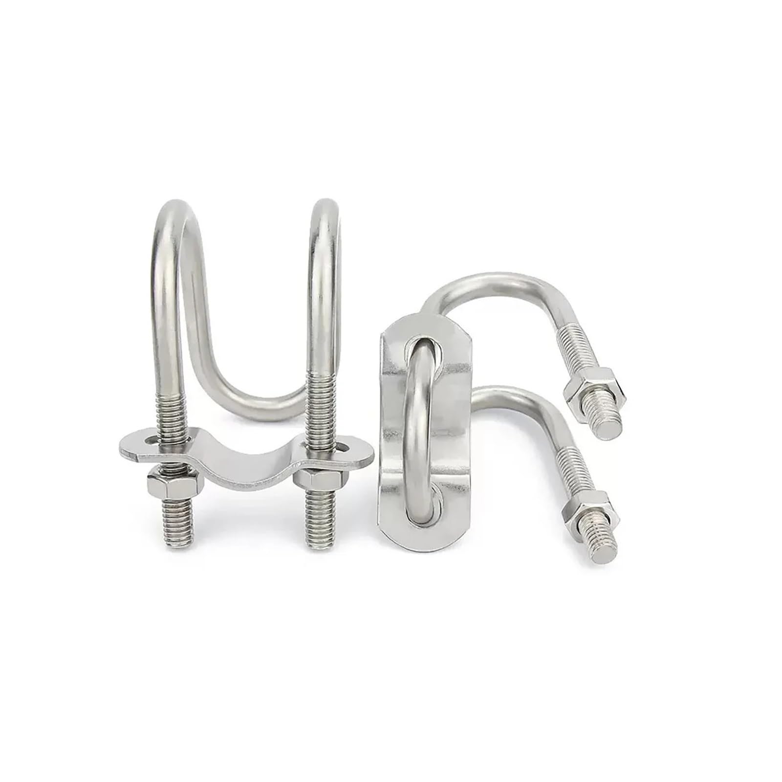 Abrazadera de tubo doble en forma U acero inoxidable 304