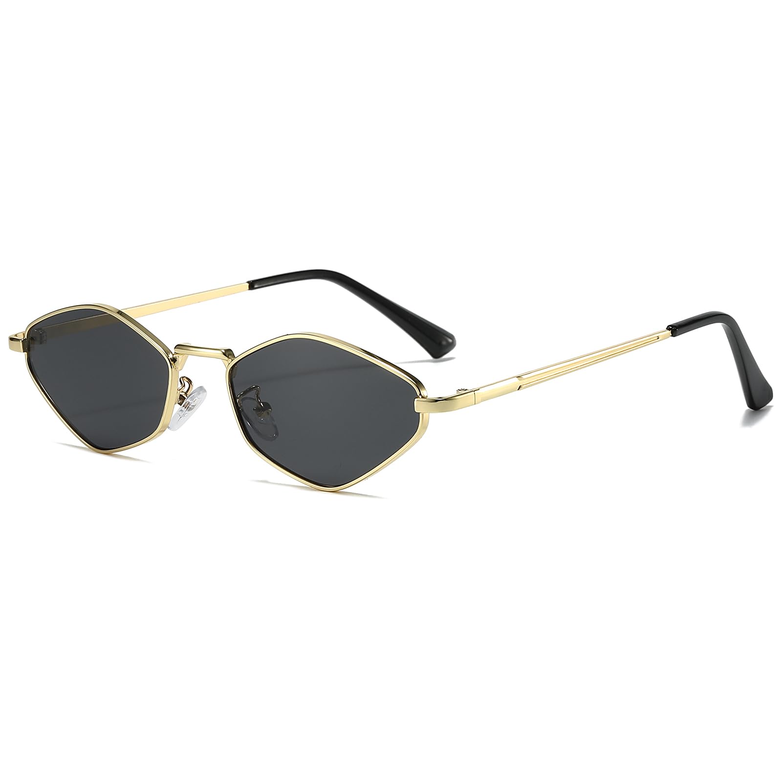 LOJUDI Retro zonnebril voor dames en heren, jaren '70, pilotenbril, rechthoekig, vintage, grote glazen, zonnebril voor mannen en vrouwen, voor UV400-bescherming, 56 mm